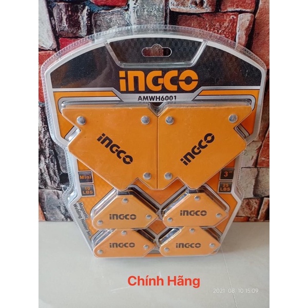 INGCO Bộ 6 ke góc nam châm AMWH6001