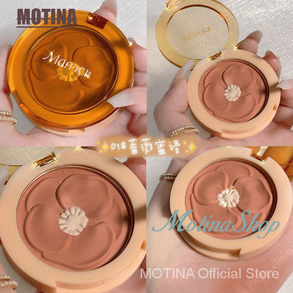 [Hàng mới về] Phấn má hồng màu sắc tự nhiên chống thấm nước làm sáng da