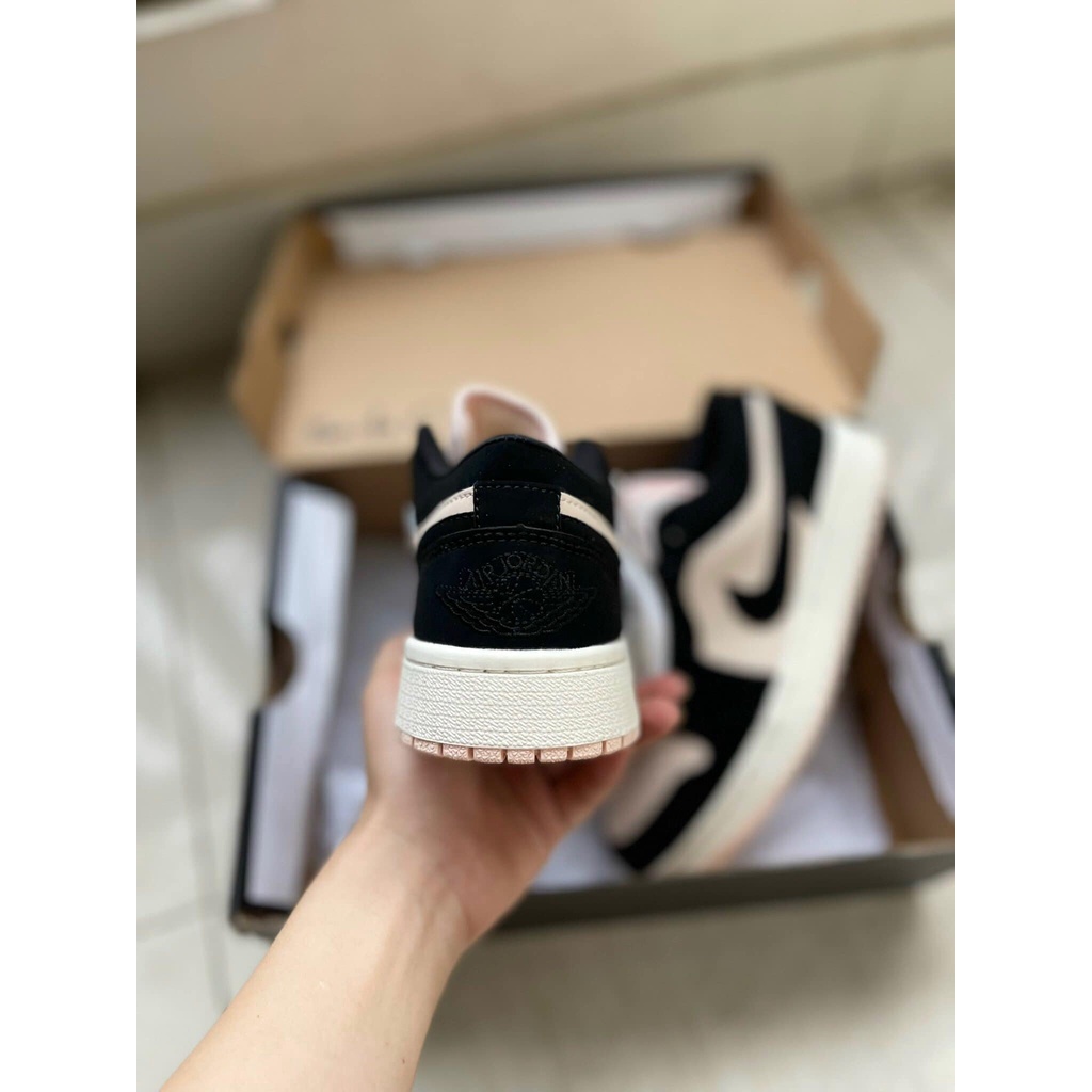 Giày 𝐉𝐨𝐫𝐝𝐚𝐧 1 hồng đen nữ, Giày thể thao JD 1 cổ thấp Black Guava Ice hồng đen bản đẹp full box bill | BigBuy360 - bigbuy360.vn