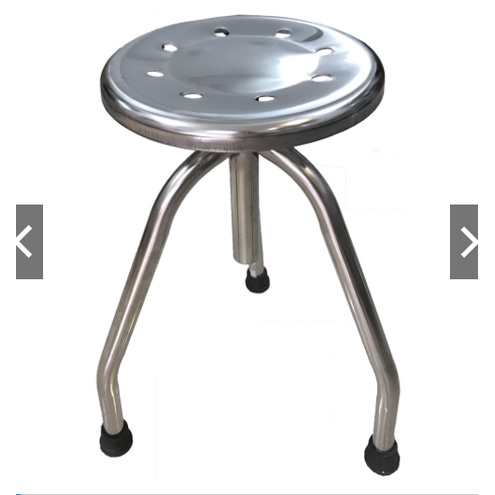 Ghế Xoay Inox 3 Chân Dùng Trong Y Tế Phòng Thí Nghiệm