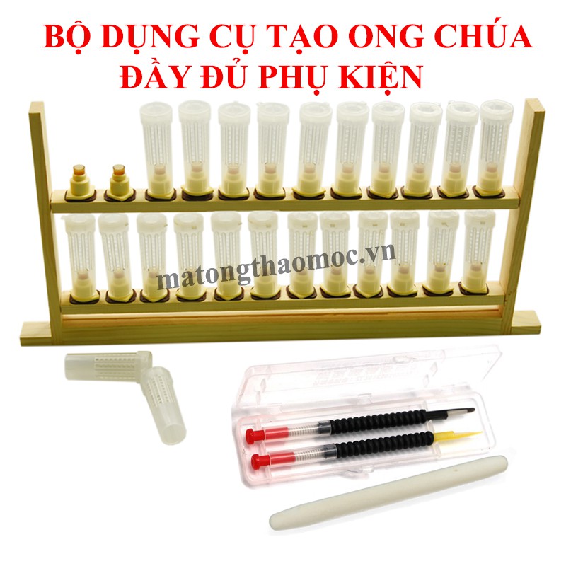 Bộ  Dụng Cụ Tạo Ong Chúa Giống Đầy Đủ Phụ Kiện Loại Tốt