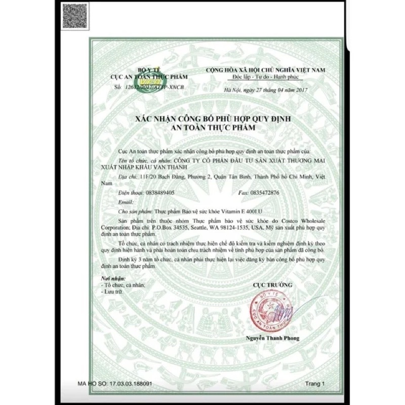 Viên Uống Vitamin E 400 IU 500 Viên Kirkland Của Mỹ 500 Viên