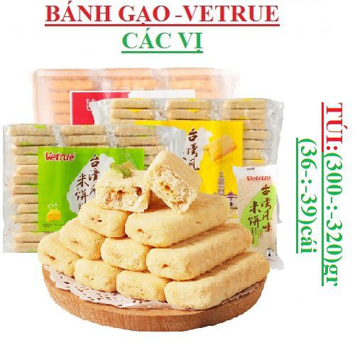 1 GÓI BÁNH GẠO VETRUE NHẬT ĐỦ VỊ GÓI 300G