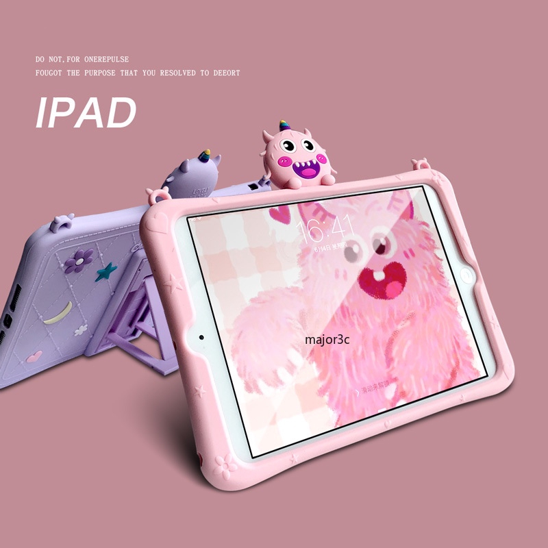 Ốp Máy Tính Bảng Chống Rơi In Hình Quái Vật Hoạt Hình Dễ Thương Cho Ipad Pro9.7 10.2 Air3Air2Mini1234Ipad234