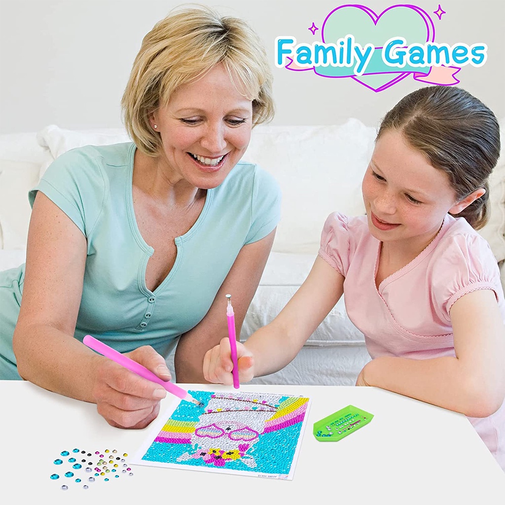 Bộ Tranh Đính Đá 5D Hình Công Chúa Lạc Đà Kèm Khung Gỗ Dành Cho Bé Trai Và Bé Gái Mã 2-Shcy72