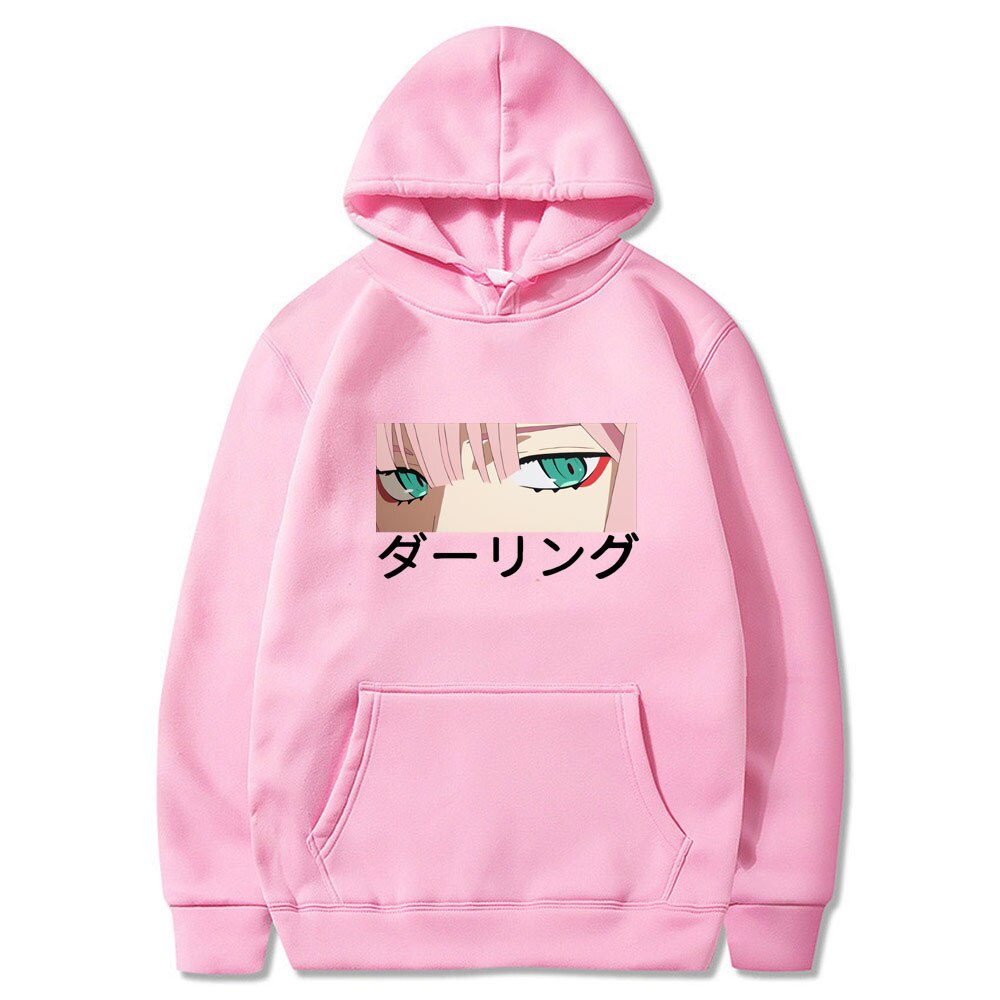 Áo Hoodie Dáng Rộng In Hình Darling In The Franxx Zero TWO Phong Cách Harajuku Cho Nam Và Nữ