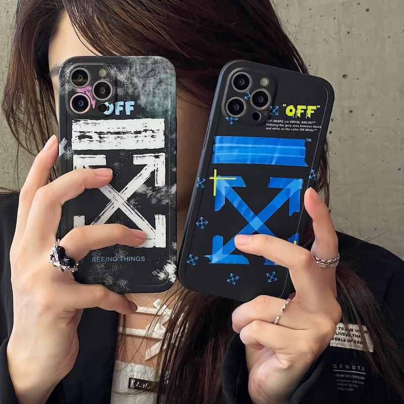 Ốp Điện Thoại In Logo Off White Cho iPhone 14 13 12 11 Pro Max X XS XR 7 8 Plus