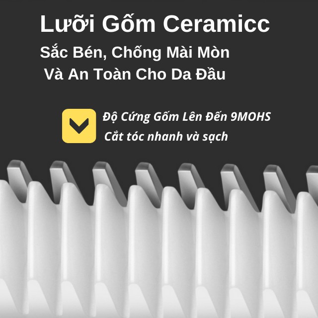 [Êm Ái Nhẹ Nhàng] Tông Đơ Cắt Tóc Cho Bé, Trẻ Em Kemei Km-811 Sạc Điện Không Ồn, Rung Chấn Nhỏ, Lưỡi Ceramicc Cắt Bén