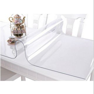 [1 TẤM - KÍCH THƯỚC 140cm*80cm*0.9mm]KÍNH TRẢI BÀN NHỰA PVC MỀM TRONG SUỐT CHỐNG THẤM FOOJO FU HABITAT