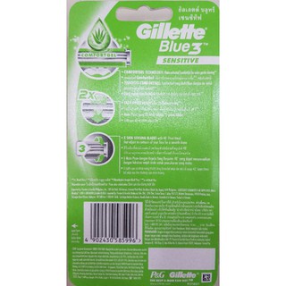 Dao Cạo Râu Gillette Blue 3 Sensitive (4 cây)