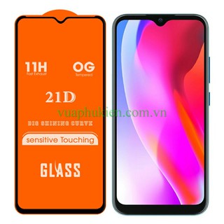 Dán kính cường lực  full màn hình viền đen dành cho Vsmart Live, Vsmart Joy 2 Plus.