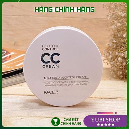 [HÀNG AUTH] Kem Nền CC Cream Face It - Kem Nền CC Cream Face It Aura Color Control Cream The Face Shop | Thế Giới Skin Care