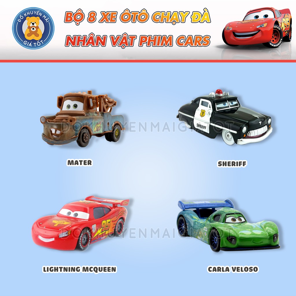 Xe đồ chơi cho bé trai mẫu 8 xe chạy trớn dành cho bé 5102A - Đồ khuyến mãi giá tốt