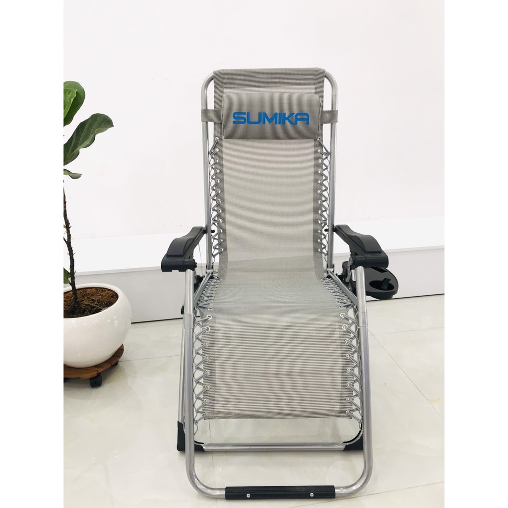 Ghế xếp thư giãn Sumika 179 (Màu xám) | BigBuy360 - bigbuy360.vn
