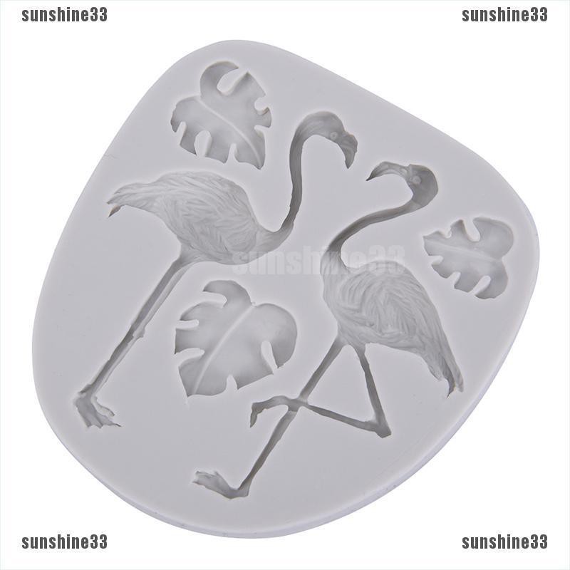 Khuôn Silicone Tạo Hình Làm Bánh Kẹo Hình Rùa / Chim Hồng Hạc