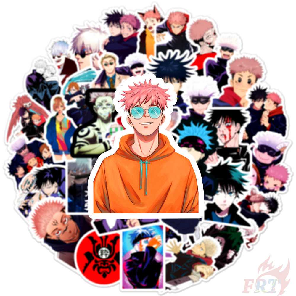 Bộ 50 Nhãn Dán Họa Tiết Jujutsu Kaisen - Dòng 04 Yuji Itadori Doodle Chống Thấm Nước Thời Trang