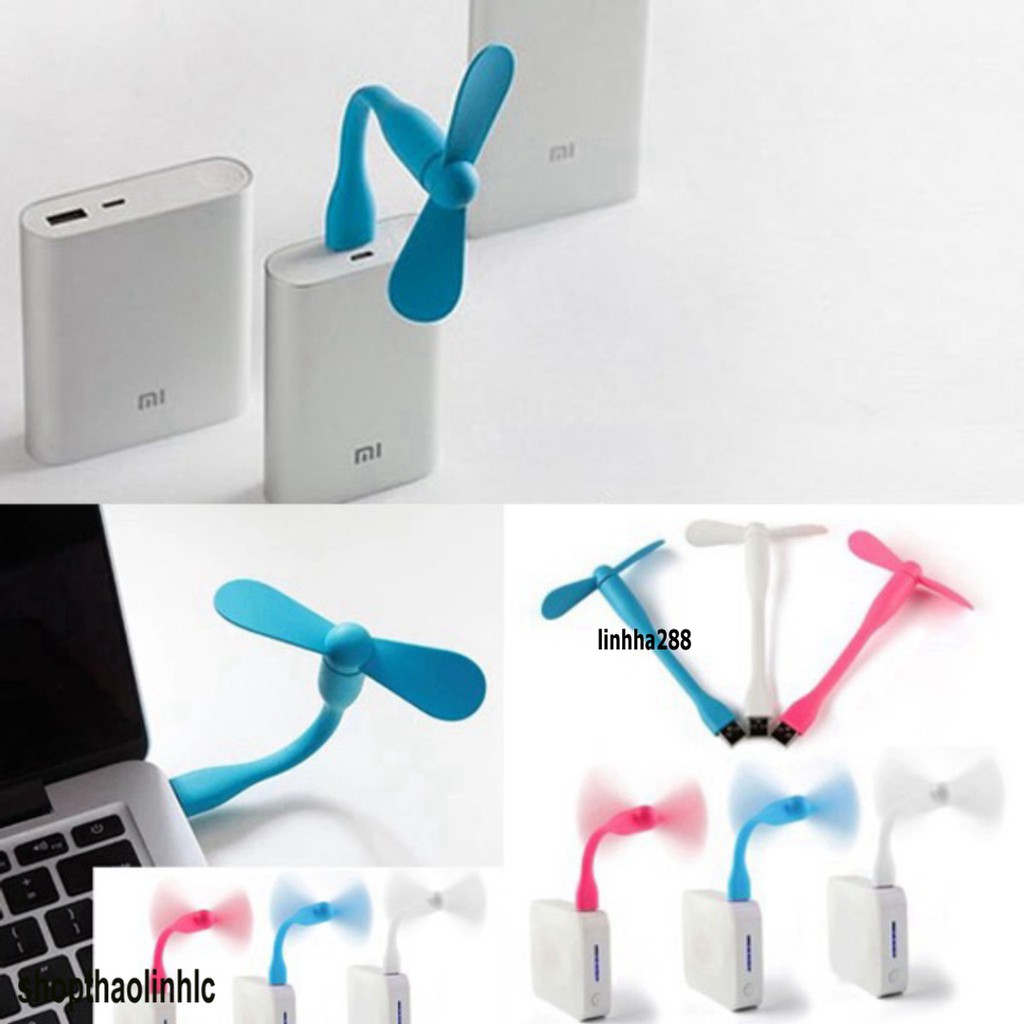 combo 01 quạt usb 2 cánh và 01 đèn led usb siêu sáng