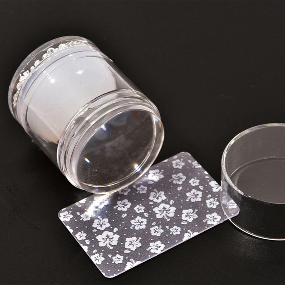Bộ Dụng Cụ In Hình Móng Tay Bằng Silicone Trong Suốt Kiểu Pháp