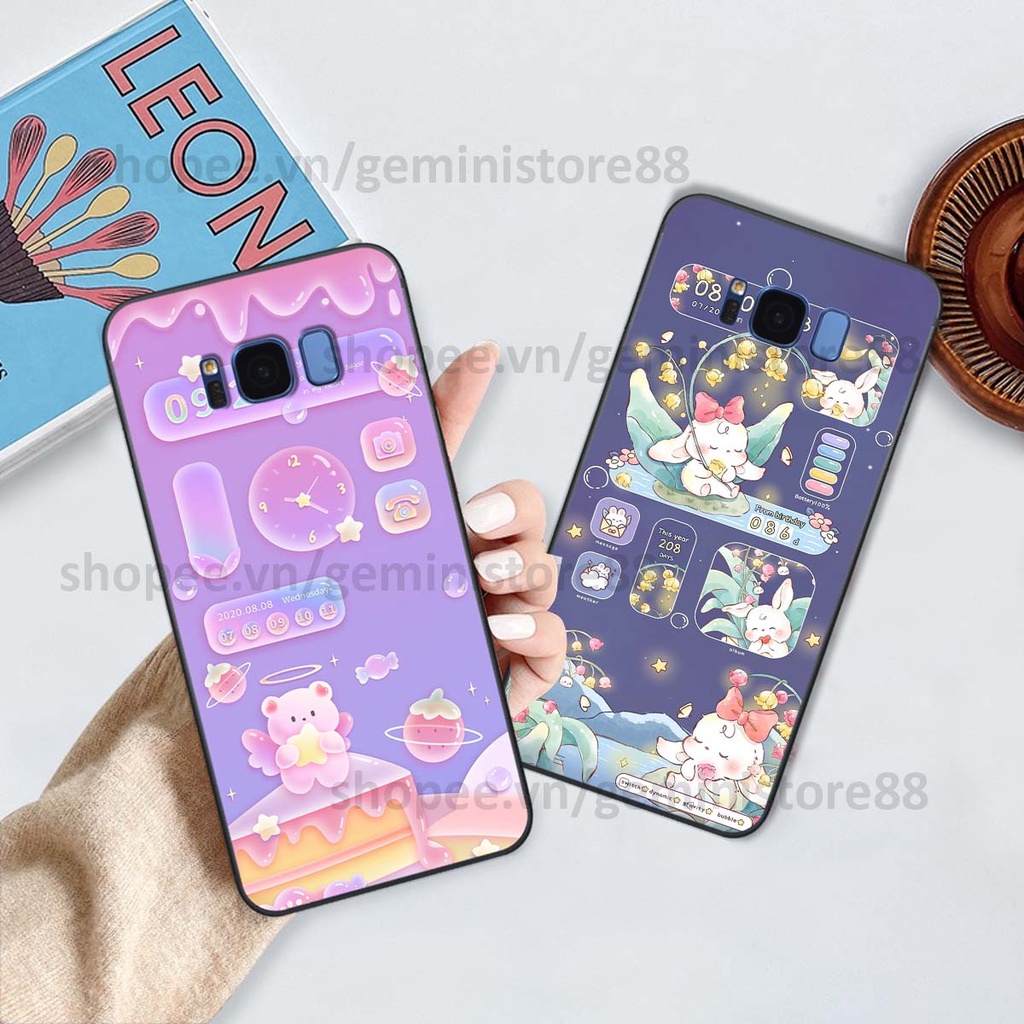 Ốp Samsung S8 / S8 Plus / S8+ in hình các icon gấu thỏ phi hành gia siêu cute đáng yêu, cá tính
