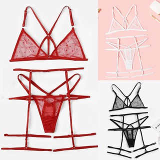 Sexy Lace Bra Underwear Set Lace Thong Ladies Lingerie Women Underwear S-XL