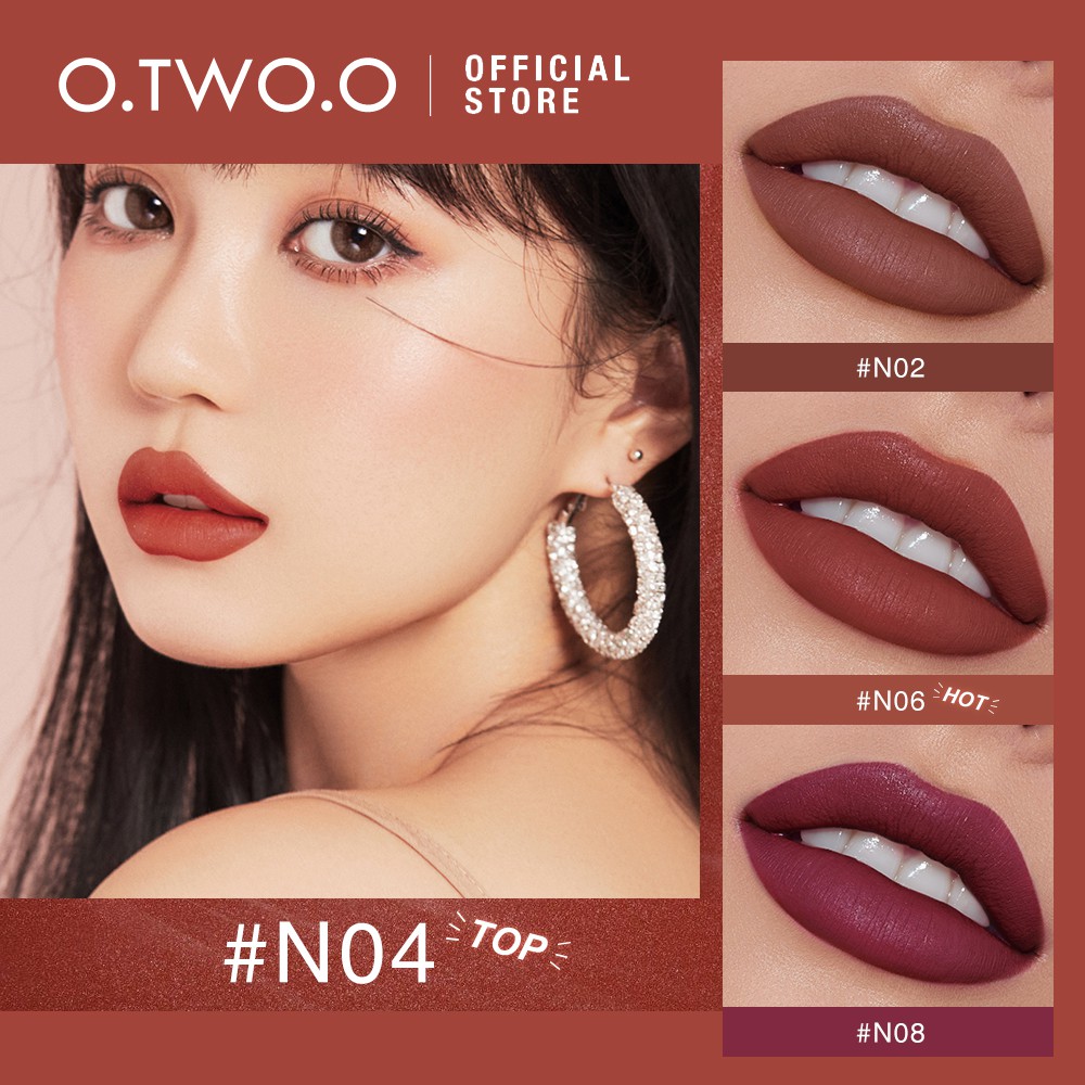 Son môi lì O.TWO.O bền màu không khô chống thấm nước 0.95g