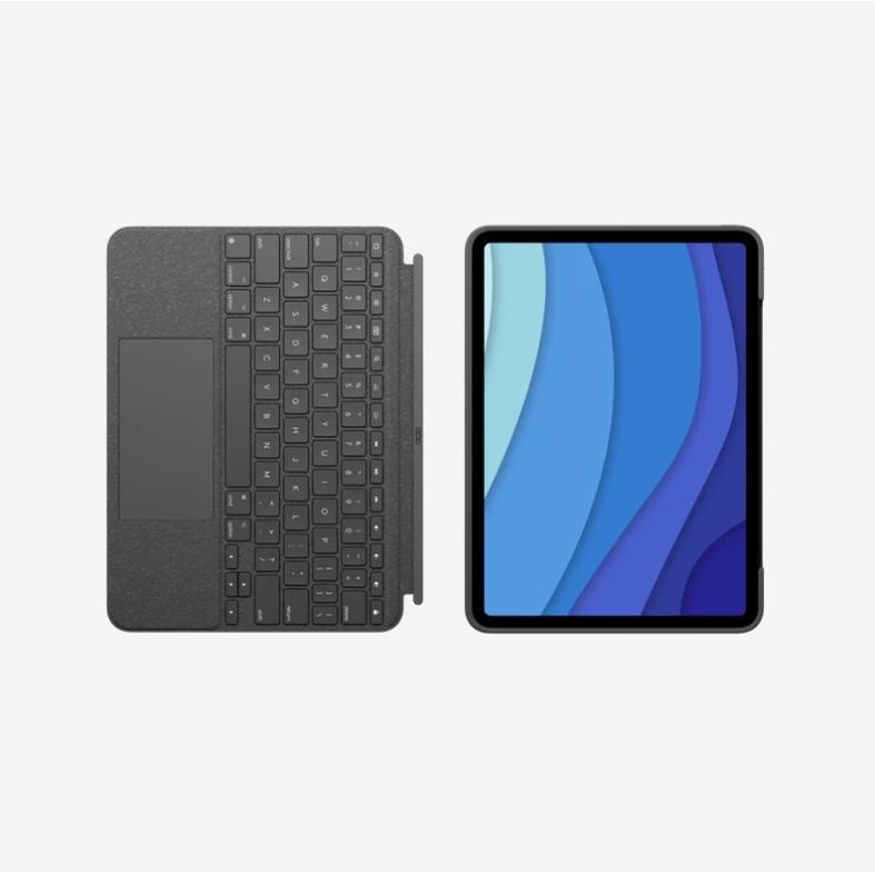 Logitech Combo Touch for Ipad 12,9 (5th), iPad 11inch (1,2,3th), iPad Air 4 (4th) Bao da bàn phím - Có Trackpad