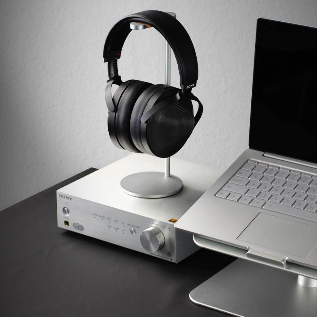 Giá treo tai nghe chất liệu nhôm nguyên khối có đệm da - Aluminium Headphone Stand - Giá đỡ tai nghe