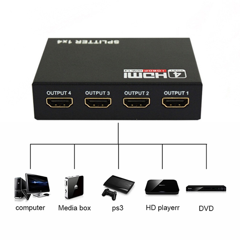 Bộ Khuếch Đại Công Tắc Hdmi 1080p 1X4 4K Hdmi Chất Lượng Cao