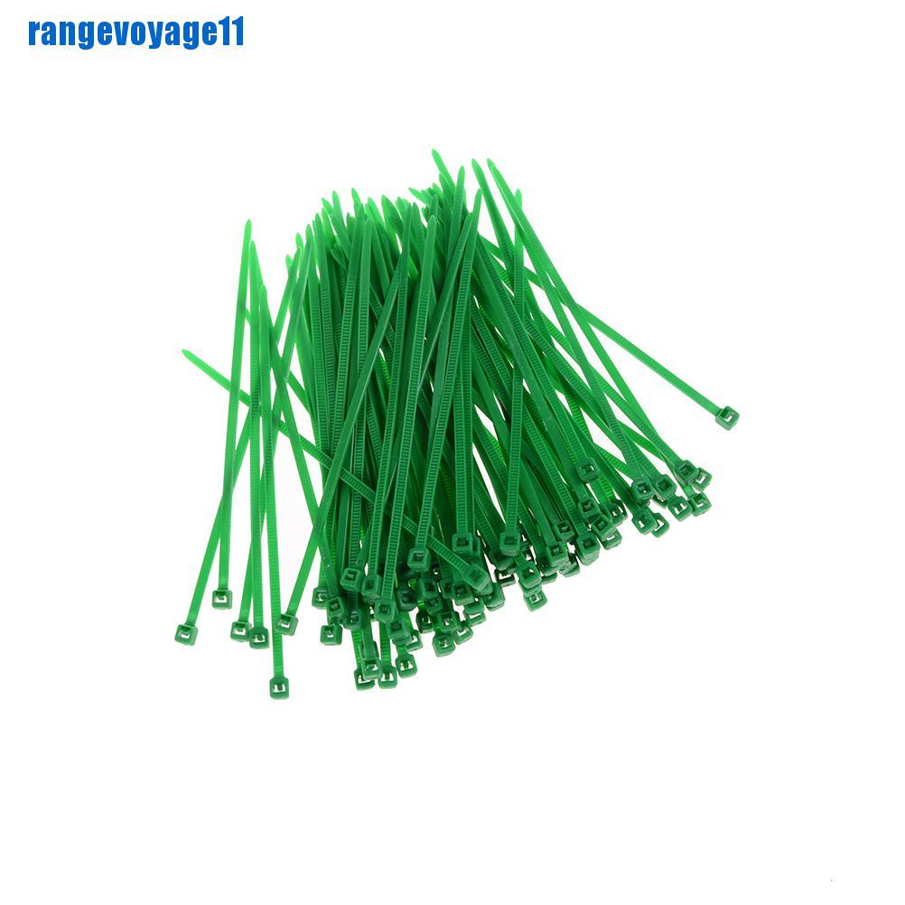 Bộ 100 dây buộc bằng nylon nhiều màu sắc tiện dụng