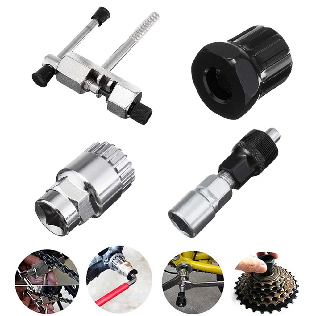 Bộ 4 Dụng Cụ Sửa Chữa Xe Đạp Bằng Thép Carbon Tiện Dụng