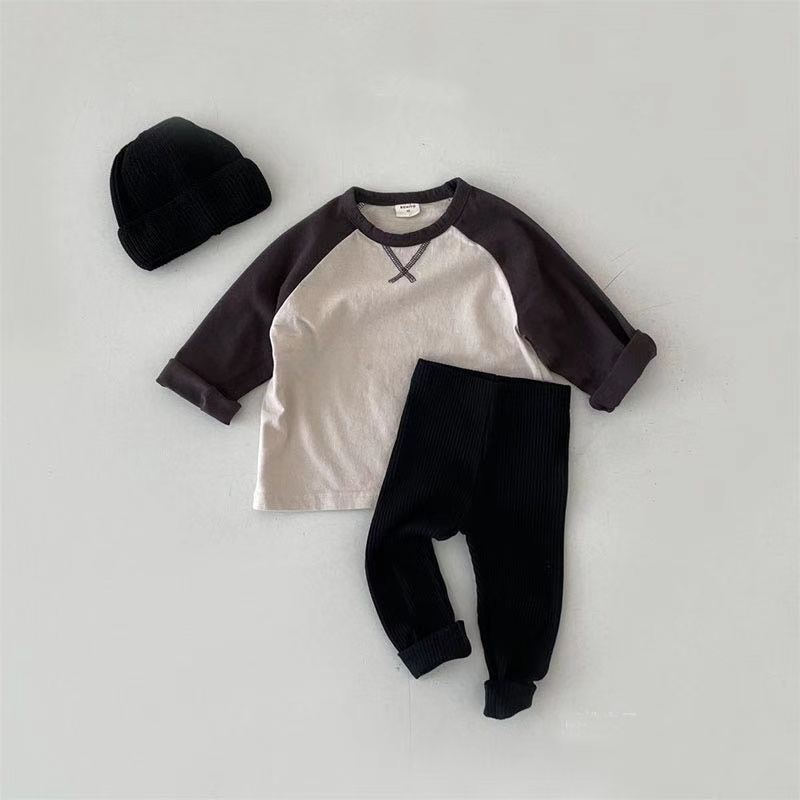 Quần Legging Co Giãn Mềm Mại Họa Tiết Kẻ Sọc Thời Trang Xuân Thu Cho Bé VR7G
