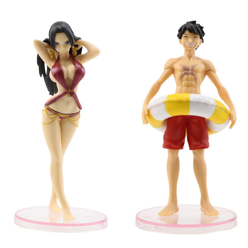 Bộ mô hình chibi 6 nhân vật One Piece - Luffy mũ rơm | Phiên bản áo tắm