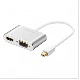 Bộ chuyển đổi Mini Displayport sang HDMI và VGA UGreen 20421 (Thunderbolt to HDMI và VGA) - Hàng Chính Hãng