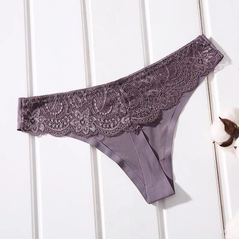 Quần Lót Nữ - Quần Lót Ren Lọt Khe sexy đúc su thiết kế phối ren sexy quyến rũ DAN DTORE MÃ 9084-904