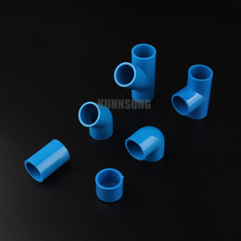 Bộ 6 cái khớp ghép nối ống nước PVC hình chữ T 25mm 3 màu cho bể cá nguồn nước