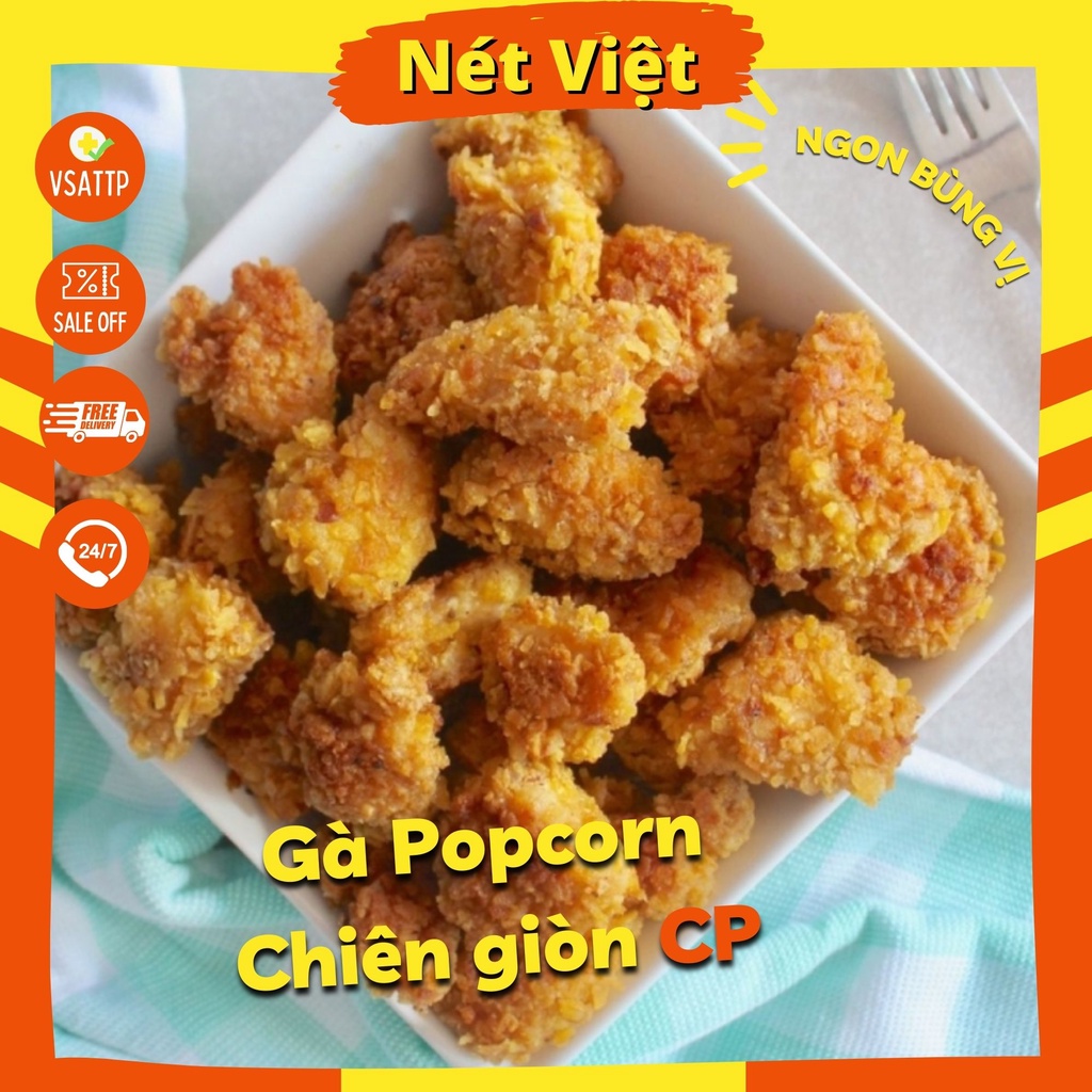 Gà Popcorn chiên giòn thương hiệu CP túI 300gr