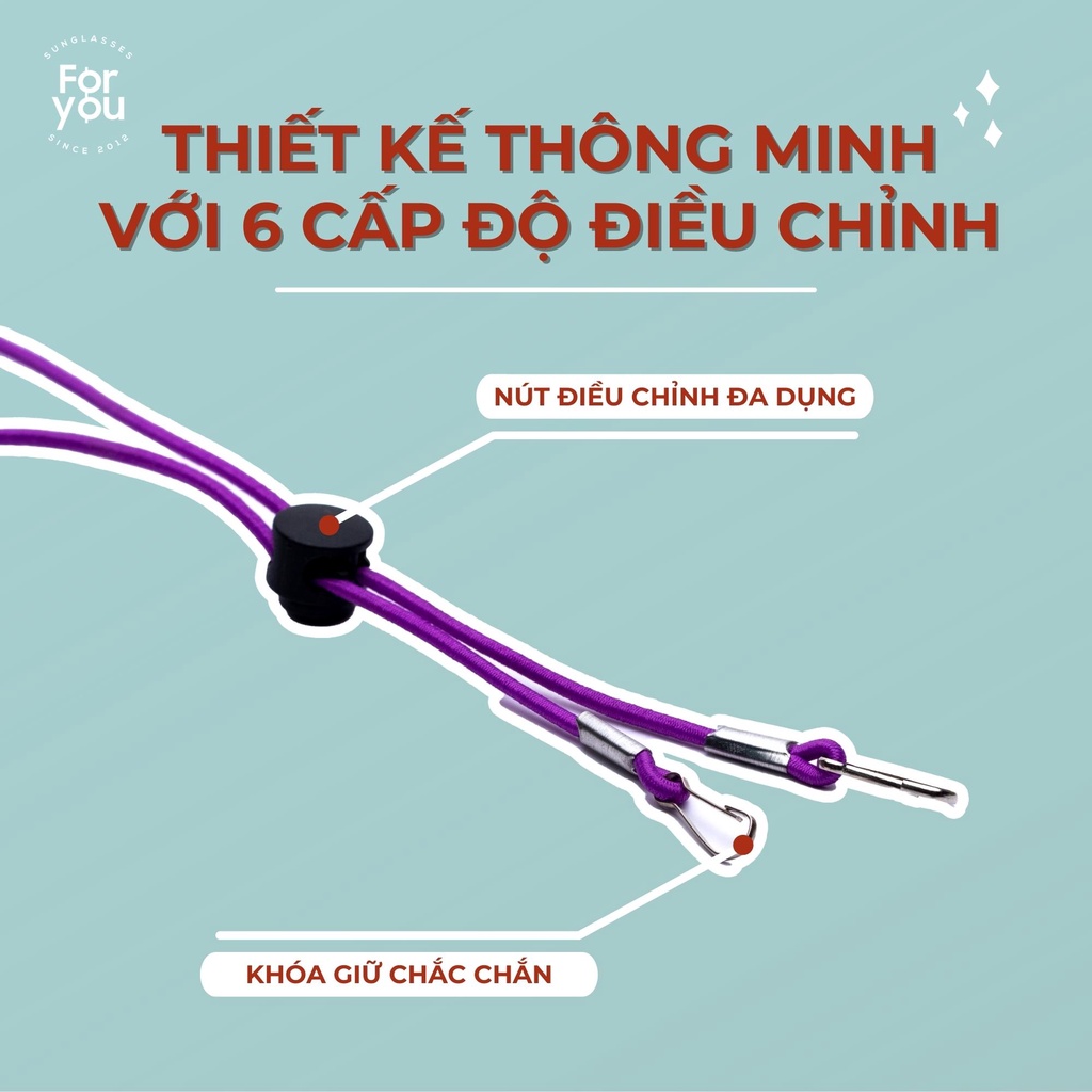 Dây đeo khẩu trang y tế nhiều màu đáng yêu Kinhmat4u