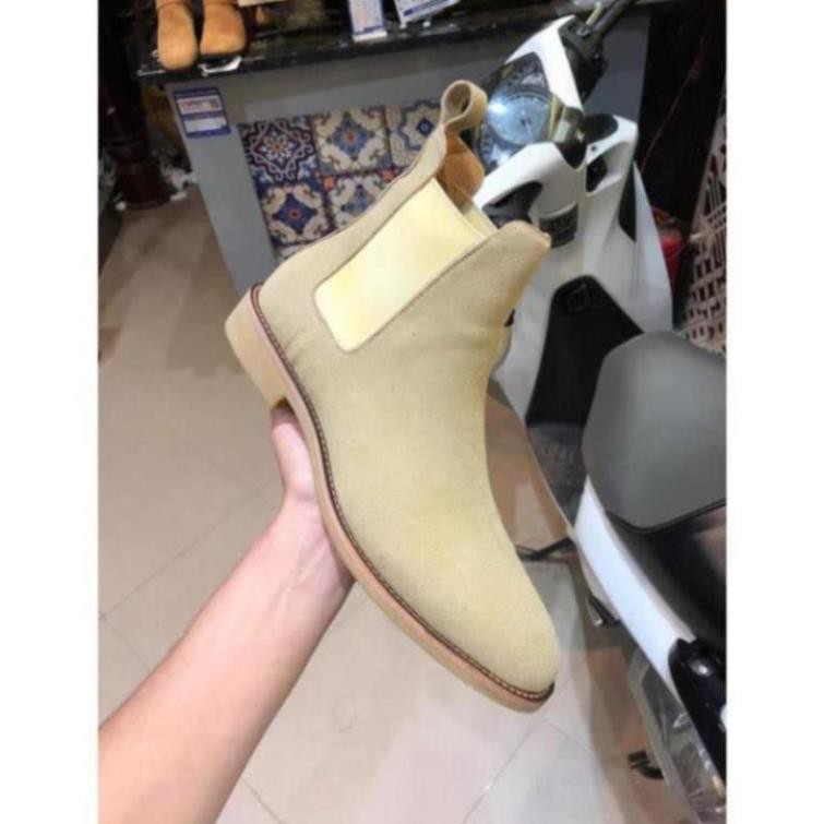 Giày Da Lộn Cao Cấp Đế Cao Su Êm Cực Bền Made in VIETNAM - BẢO HÀNH 12 THÁNG Sale 11