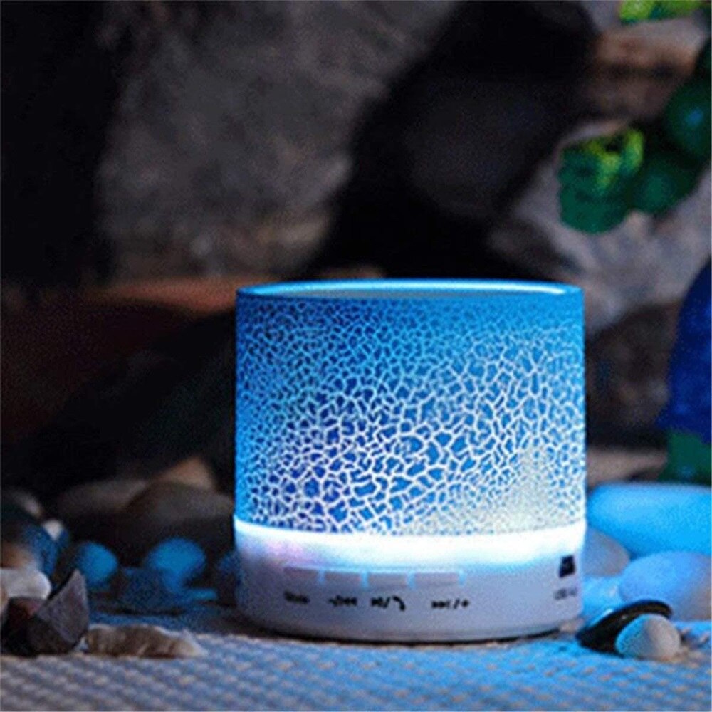 Loa MP3 không dây bluetooth VIRWIR mini âm thanh siêu trầm có đèn LED hỗ trợ thẻ TF cho điện thoại