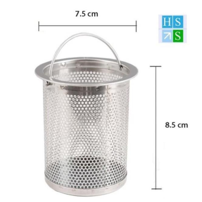 ( Bán sỉ ) Giỏ lọc rác bồn rửa chén bát bằng inox dễ dàng thay thế cho gia đình - HS Shop Thủ Đức