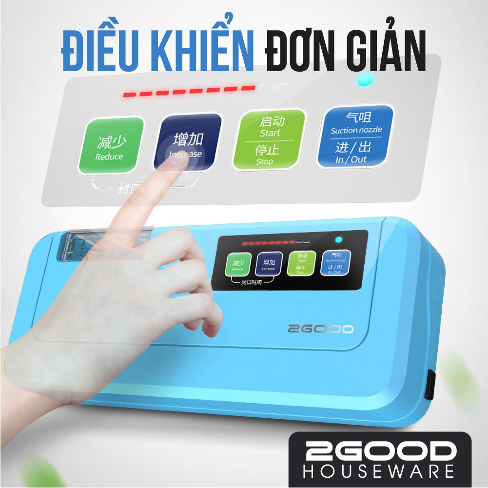 Máy hút chân không 2GOOD P290 (Phiên bản 2019) Không kén túi, CHÍNH HÃNG, BẢO HÀNH 1 NĂM