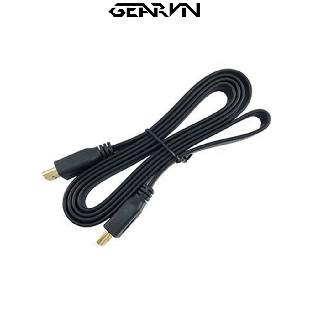 Dây HDMI - Cáp HDMI 1,5/3m/5/10/15 mét - Màu đen, loại dẹt - Full HD - Bảo hành 3 tháng - Gear Gaming Shop