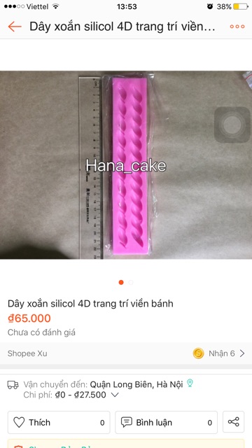 Combo 6 Khuôn silicon dụng cụ làm bánh thạch 4D Mã CB4H05