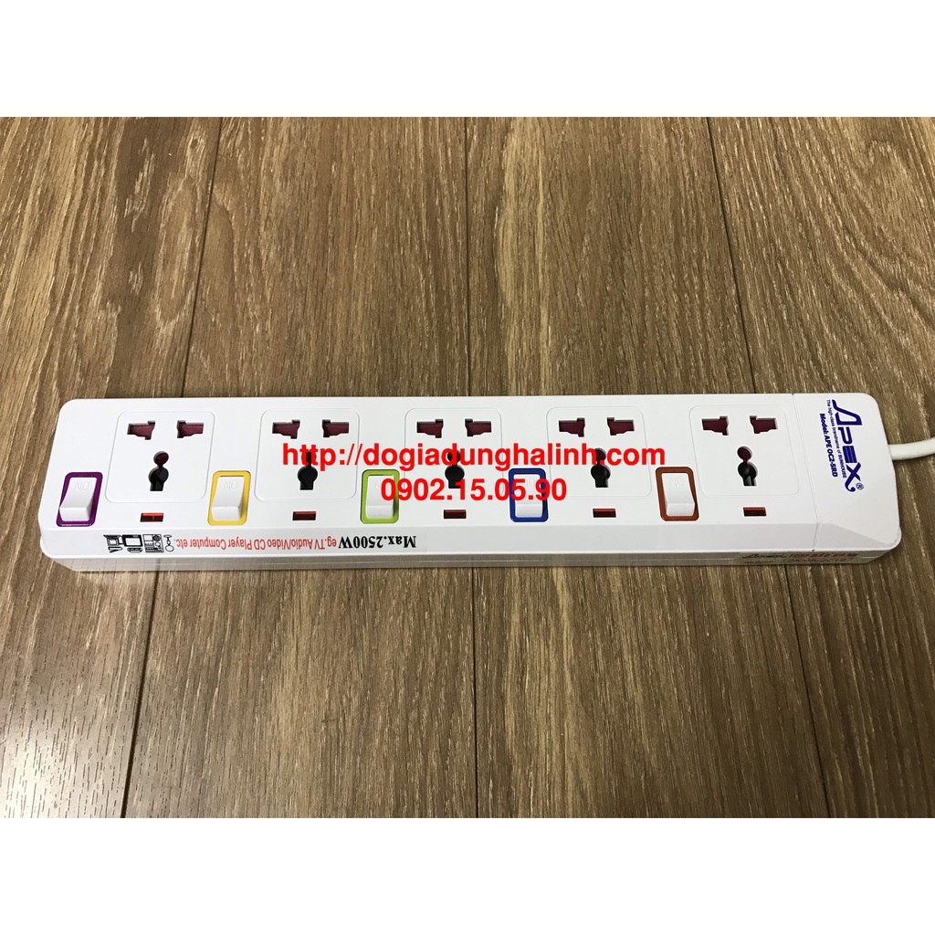 Ổ CẮM ĐIỆN SUNHOUSE APE-OC2-5RD - Bảo hành 12 tháng - Hàng chính hãng