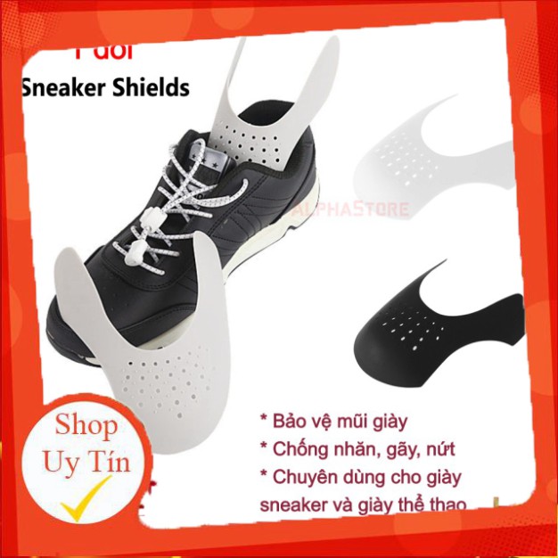 Bộ Lót Bảo Vệ Mũi Giày Shoe Shield (Loại 1, Nhựa Mềm) - Miếng Độn Chống Nhăn, Giữ Dáng Mũi Giầy Thể Thao Sneaker Shield