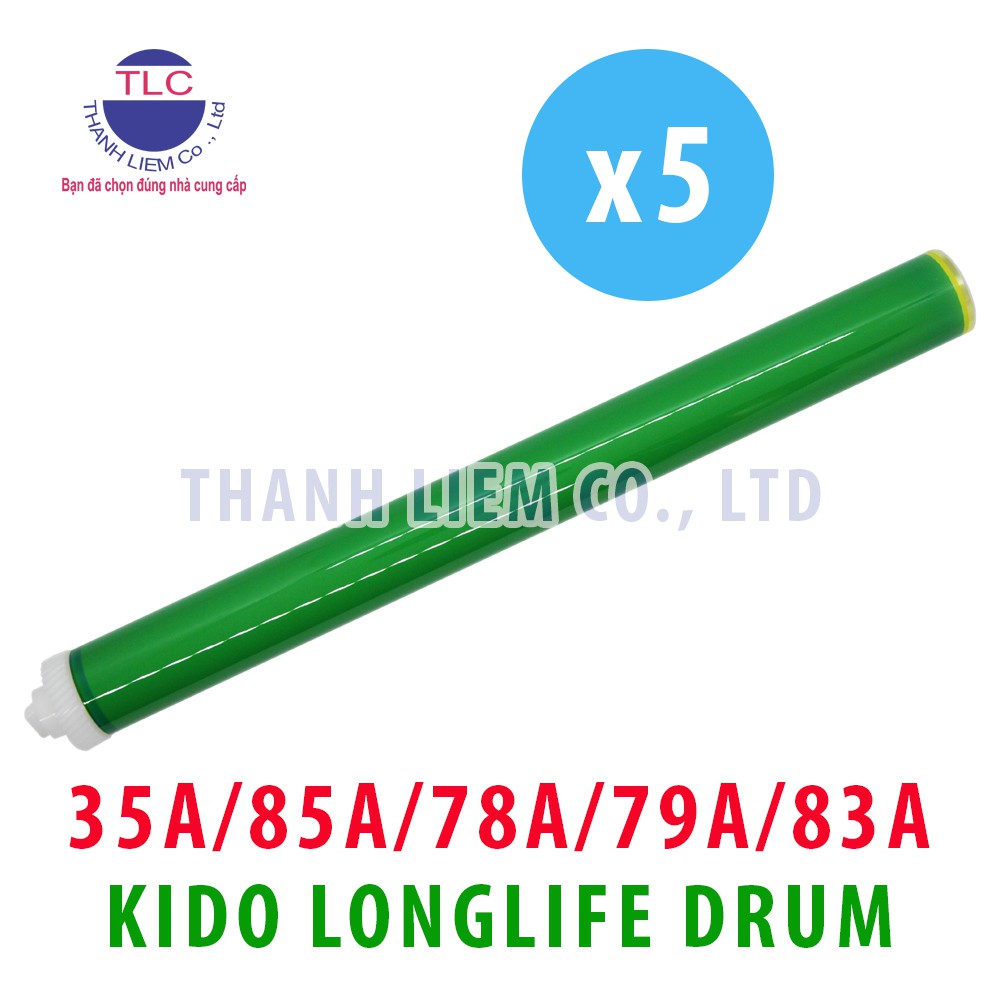 (BỘ 5 CÁI) Trống máy in KIDO 35A/85A/78A/79A/83A (TUỔI THỌ CAO) dùng cho máy in HP LJ PRO P1566/ M125/ P1102/ P1005/ M12