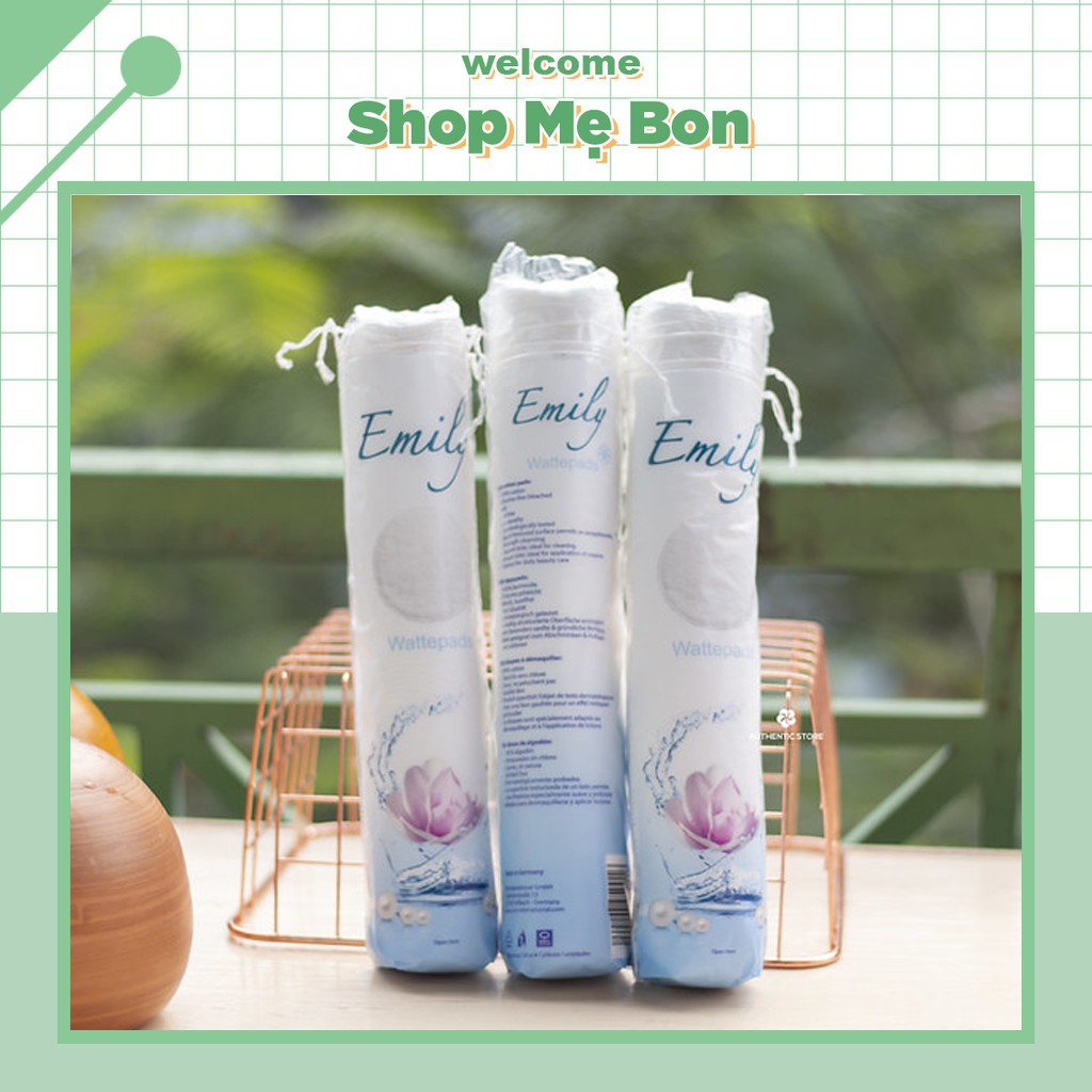 Bông tẩy trang Emily 100% cotton nhập khẩu từ Đức