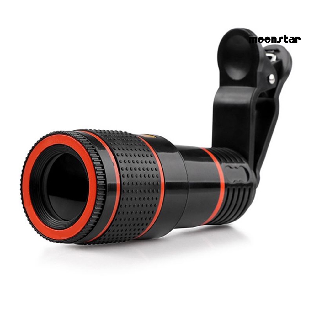 MNmoonstar Clip-on 8X Optical Zoom HD Telescope Camera Lens for Universal Mobile Phone