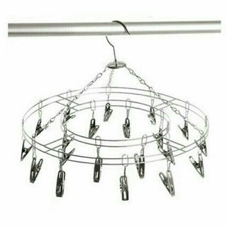 MÓC CHÙM INOX, móc tròn phơi quần áo trẻ em