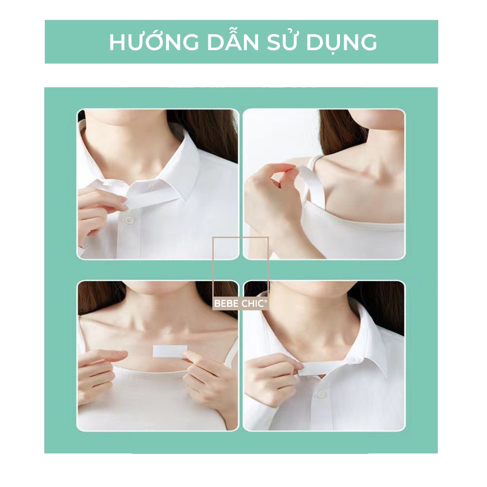 36 miếng dán cố định quần áo BEBECHIC băng dính 2 mặt